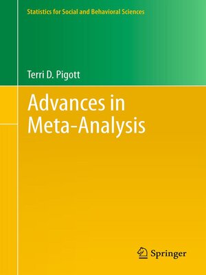 cover image of Advances in Meta-Analysis